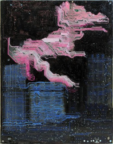 Sculptuur getiteld "Dinosauria in the C…" door Lam Yau Sum, Origineel Kunstwerk