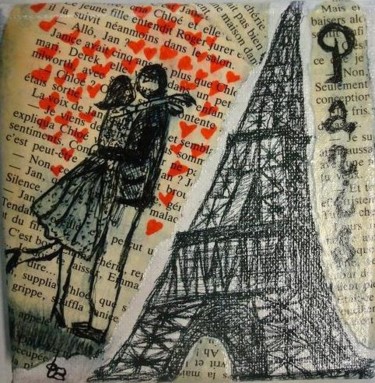 Peinture intitulée "Idyle au Champ de M…" par D A N ' I M A G ' I N, Œuvre d'art originale