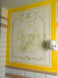 Painting titled "FRESQUE s/b" by Varvara Bracho, Original Artwork