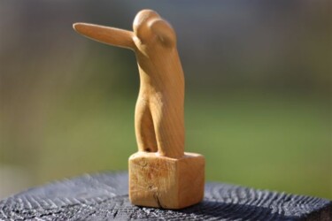 Sculpture intitulée "Chef de coeur" par Max Bernard, Œuvre d'art originale, Bois