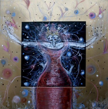 Dessin intitulée "Offrir le ciel 2" par Emilie Teillaud, Œuvre d'art originale