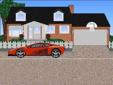Dessin intitulée "ferrari" par Dany Beaudry, Œuvre d'art originale