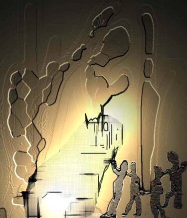 Digital Arts titled "Señores Jugando" by Jerico Zambrano, Original Artwork