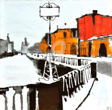 Painting titled "SPB 002" by Igor Nelubovich, Original Artwork, Oil