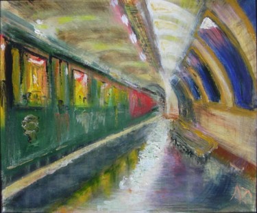 Peinture intitulée "Eau1" par Nathalie Torrents, Œuvre d'art originale