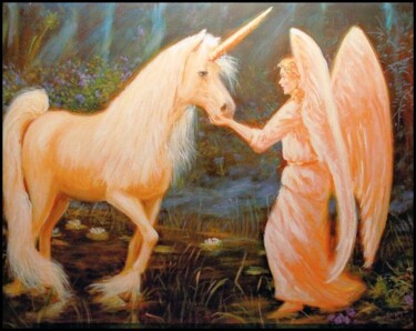 Картина под названием "Light and nagic" - Marcel Lorange, Подлинное произведение искусства, Масло