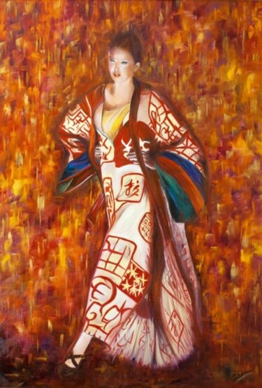 Pittura intitolato "Impressione d'Orien…" da Alessandra Tabarrani, Opera d'arte originale
