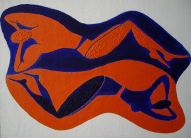 Painting titled "On the same wavelen…" by Veranika Bo, Original Artwork, Acrylic