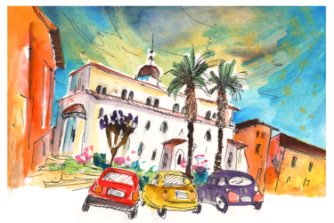 Rethymno 01 Peinture intitulée "Rethymno 01" par Miki De Goodaboom, Œuvre d'art originale, Aquarelle