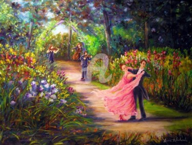 Symphonie au jardin Pintura titulada "Symphonie au jardin" por Lucie Robichaud, Obra de arte original, Otro