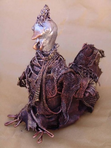 Sculpture titled "poulette" by Laurence Motot, Original Artwork