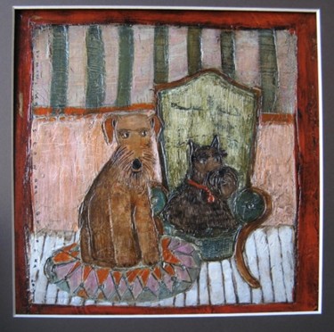 Malarstwo zatytułowany „Toffee with a friend” autorstwa Dominika Stawarz-Burska, Oryginalna praca, Olej