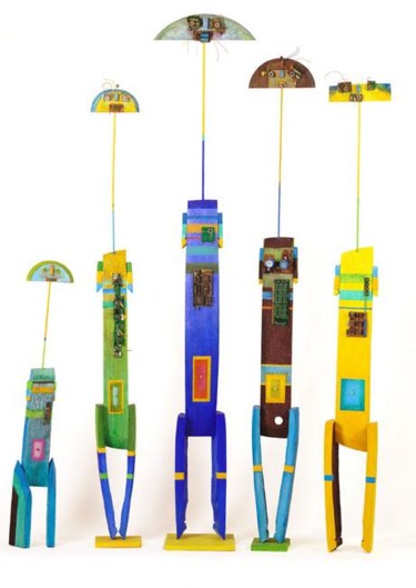 Sculpture intitulée "La branche anglaise" par Denis Bonnes, Œuvre d'art originale, Bois