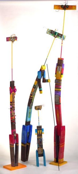 Sculpture intitulée "La branche cubaine" par Denis Bonnes, Œuvre d'art originale, Bois