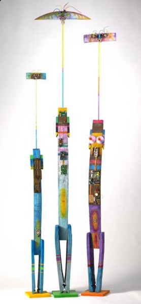 Sculpture intitulée "La branche espagnol…" par Denis Bonnes, Œuvre d'art originale, Bois