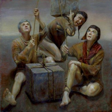 「The Pilot of Dreams」というタイトルの絵画 Oleg Radvanによって, オリジナルのアートワーク, オイル