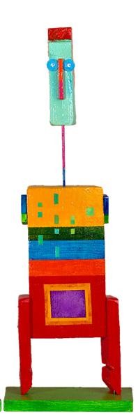 Sculpture intitulée "petit bo-bo (2)" par Denis Bonnes, Œuvre d'art originale, Bois