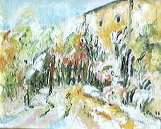 Peinture intitulée "La Barrière" par Christiane Casanova, Œuvre d'art originale