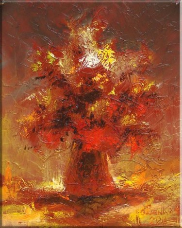 Painting titled "Bouquet 2" by Pavel Guzenko, Original Artwork, Oil