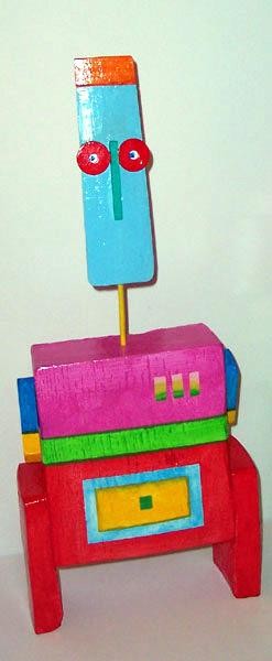 Sculpture intitulée "petit bobo6" par Denis Bonnes, Œuvre d'art originale, Bois