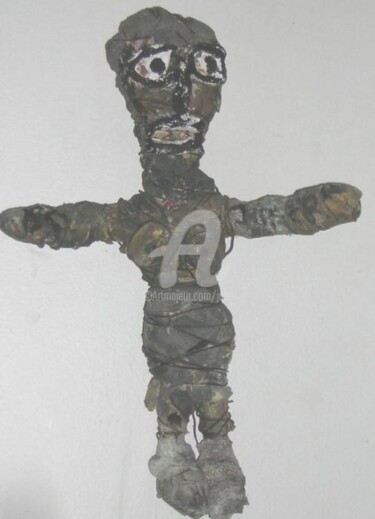Sculpture intitulée "Personnage" par Monsieur Jaber, Œuvre d'art originale