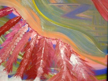 제목이 "Feathers in the Wind"인 미술작품 Laura Vaczek로, 원작, 기름