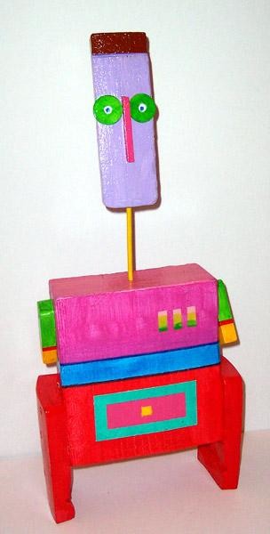 Sculpture intitulée "beauf 5" par Denis Bonnes, Œuvre d'art originale, Bois