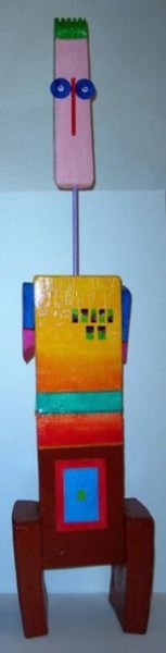 Sculpture intitulée "beauf 6" par Denis Bonnes, Œuvre d'art originale, Bois