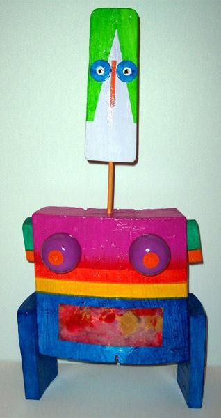 Sculpture intitulée "bobonne 2" par Denis Bonnes, Œuvre d'art originale, Bois