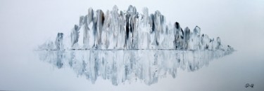 Peinture intitulée "Face Nord" par Pascale Renault, Œuvre d'art originale, Acrylique
