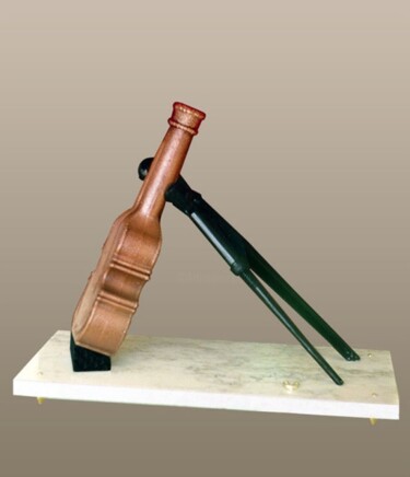 Sculpture titled ""Форс-мажор"" by Valerii Okarskii, Original Artwork, Metals