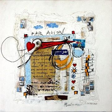 Peinture intitulée "La naissance" par Catherine Suchocka, Œuvre d'art originale