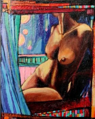 Peinture intitulée "Au matin..." par Catherine Suchocka, Œuvre d'art originale