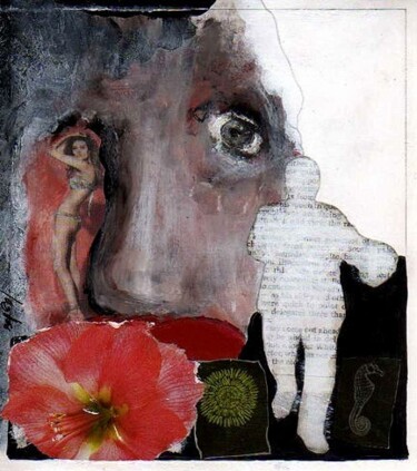 Peinture intitulée "Hippocampe" par Inga, Œuvre d'art originale