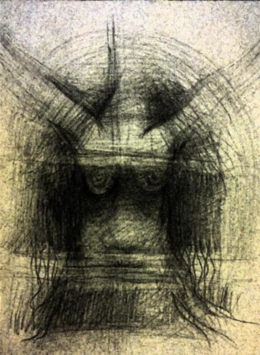 Dessin intitulée "imagination" par Adham Bozart, Œuvre d'art originale, Encre