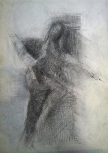 volante Dessin intitulée "volante" par Adham Bozart, Œuvre d'art originale, Crayon