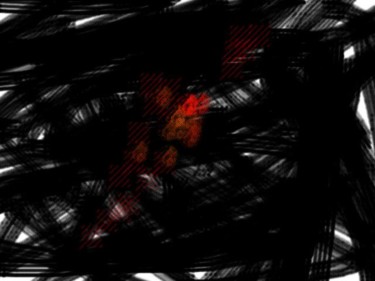 Digital Arts titled "Red on Black" by Karl Donovan, Original Artwork