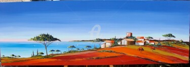 Peinture intitulée "Massif de L'Esterel" par Jean Arthur Del Moral (Jean Arthur), Œuvre d'art originale