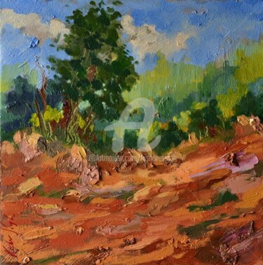 Painting titled "landscape03" by Kishore Singh, Original Artwork, Oil