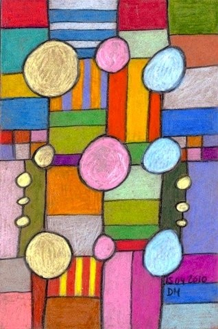 Peinture intitulée "Mobile 8" par Delphine Mabed, Œuvre d'art originale
