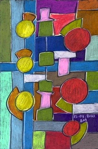 Peinture intitulée "Mobile 11" par Delphine Mabed, Œuvre d'art originale