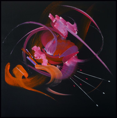 Peinture abstraite Songe d'une nuit Peinture intitulée "Peinture abstraite…" par Martine Belfodil, Œuvre d'art originale, Acrylique Monté sur Châssis en bois