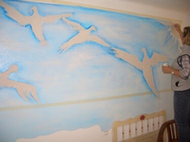 제목이 "Fresque originale"인 콜라주 Laure Leprince로, 원작