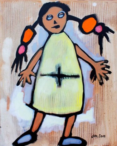 Peinture intitulée "Paquita" par Delphine Mabed, Œuvre d'art originale, Huile
