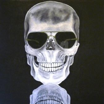 Peinture intitulée "Memento mori" par Madorssane, Œuvre d'art originale