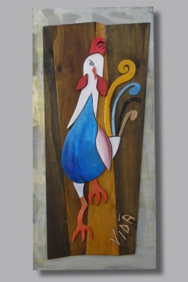 Pittura intitolato "Galletto" da Vidà, Opera d'arte originale