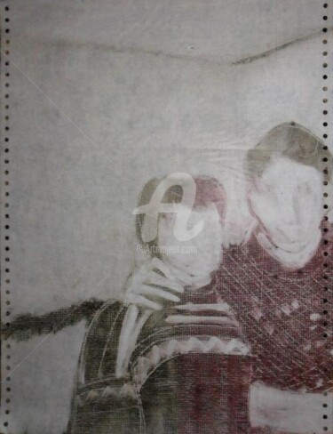 Pintura intitulada "my history" por Denisa Paho, Obras de arte originais, Óleo