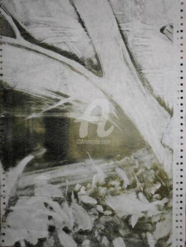 Pintura intitulada "M history" por Denisa Paho, Obras de arte originais, Grafite