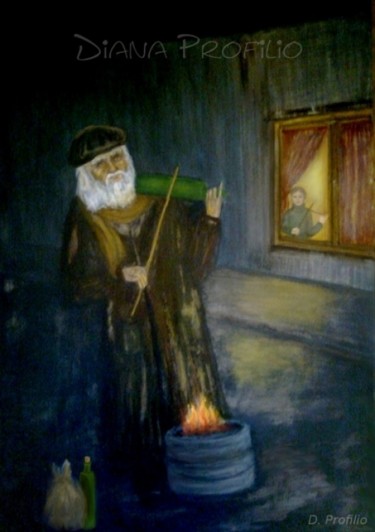 Pintura titulada "La otra mirada" por Diana Profilio, Obra de arte original, Oleo