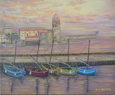 Coucher de soleil sur Collioure